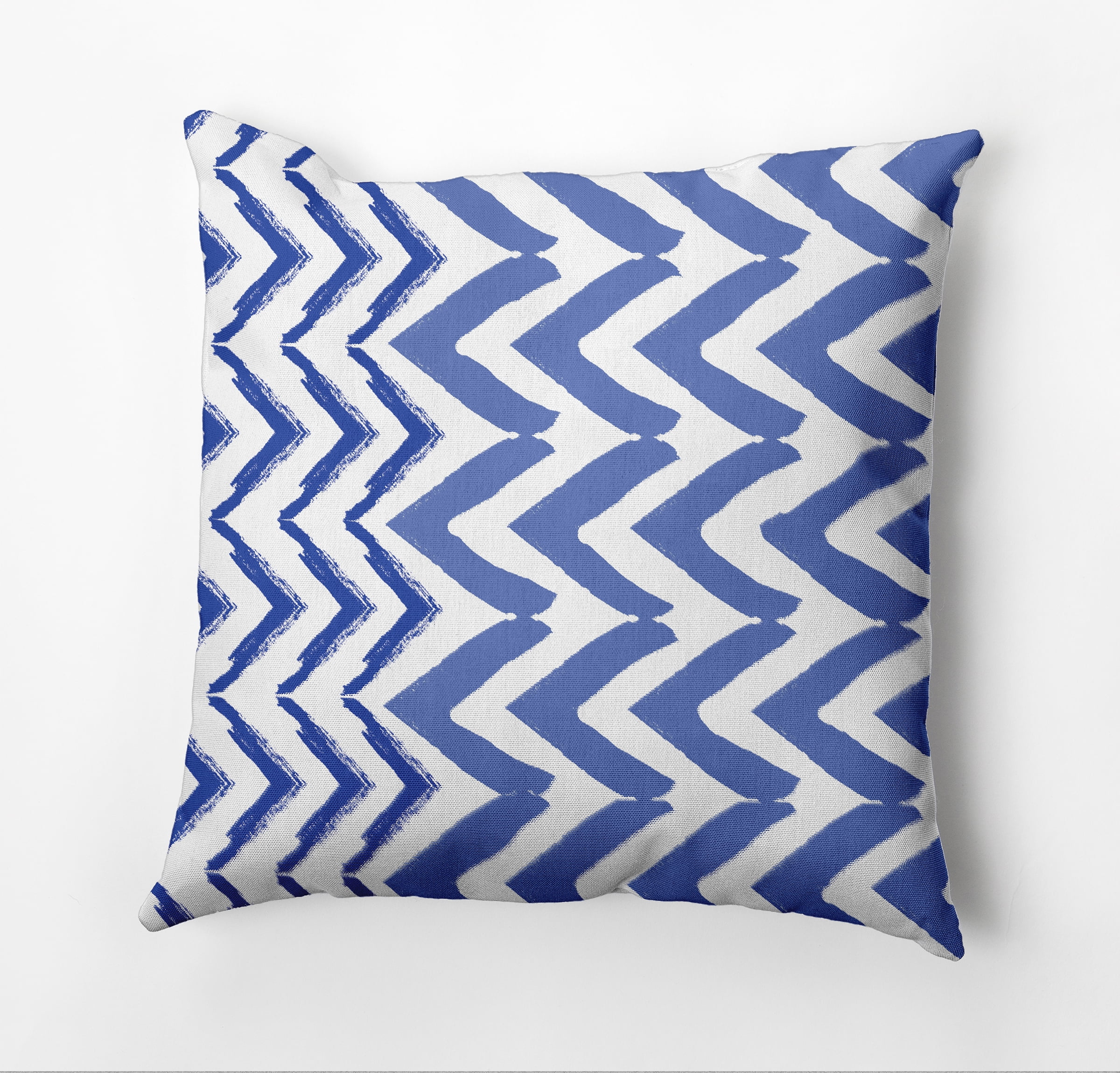 Simply Daisy Jagged Graffiti Outdoor Pillow, Blue, 18 in x 18 in