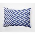 thumbnail image 1 of Simply Daisy Jagged Graffiti Outdoor Pillow, Blue/White, 14 in x 20 in, 1 of 2