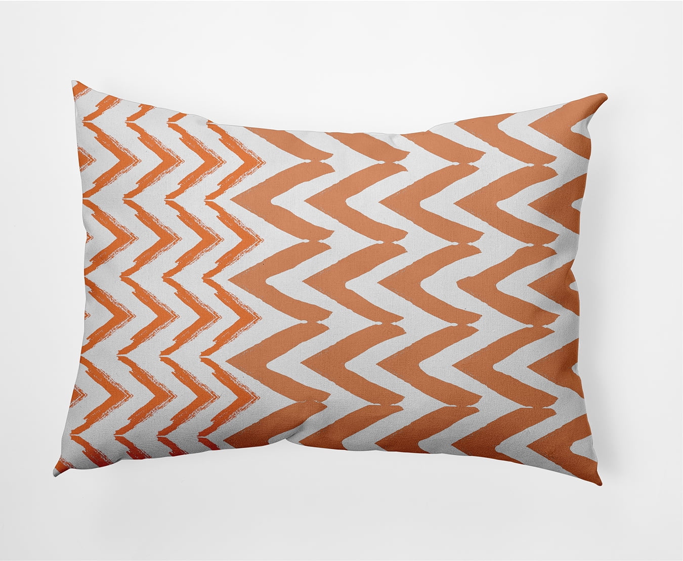 Simply Daisy Jagged Graffiti Outdoor Pillow, Orange/White, 14 in x 20 in