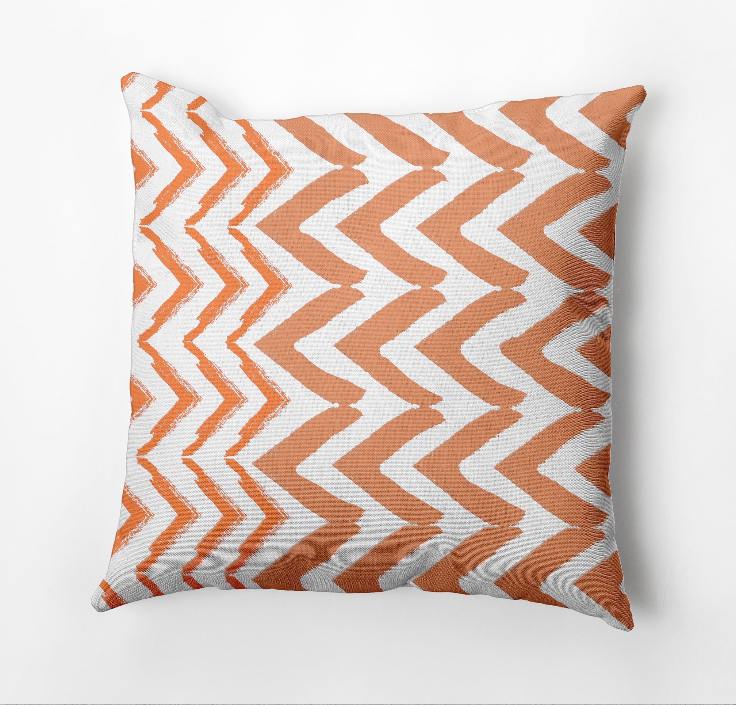 Simply Daisy Jagged Graffiti Outdoor Pillow, Orange/White, 20 in x 20 in