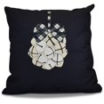 thumbnail image 1 of Simply Daisy Jingle Bells Geometric Print Outdoor Pillow, 1 of 2