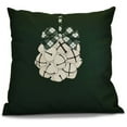 thumbnail image 1 of Simply Daisy Jingle Bells Geometric Print Outdoor Pillow, 1 of 2