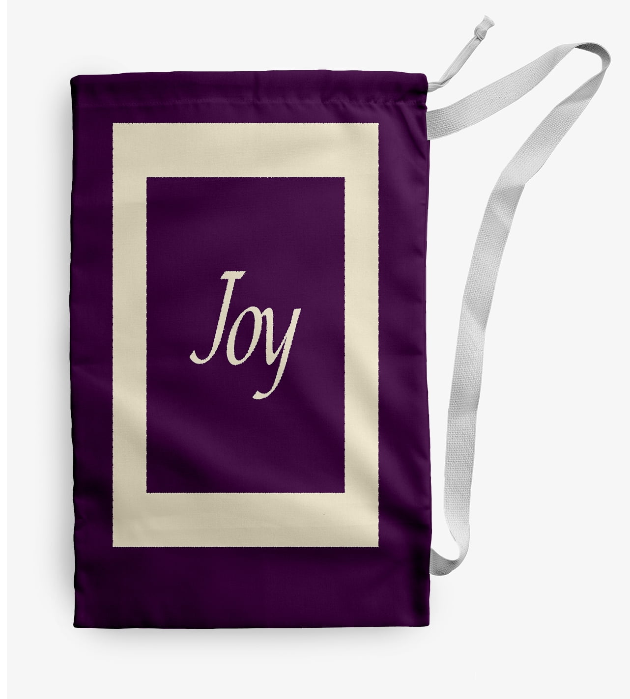 Simply Daisy Joy 18 x 29 in Purple Laundry Bag