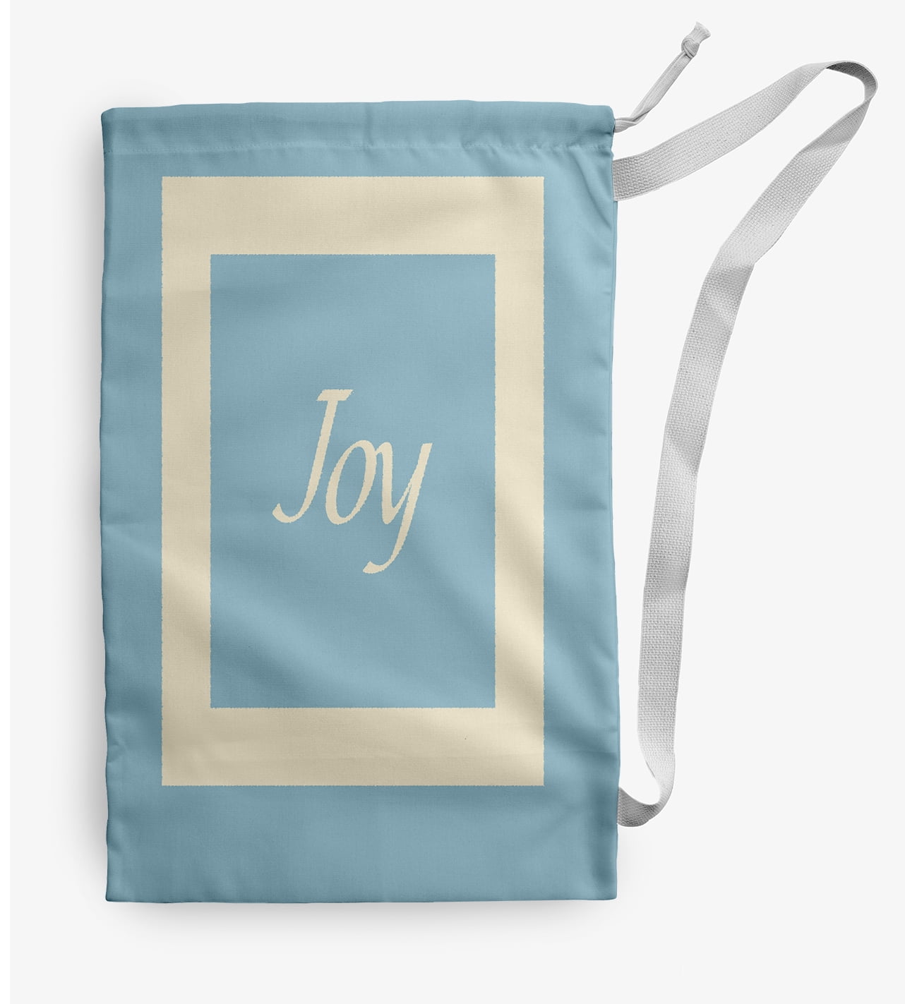 Simply Daisy Joy 28 x 36 in Blue Laundry Bag