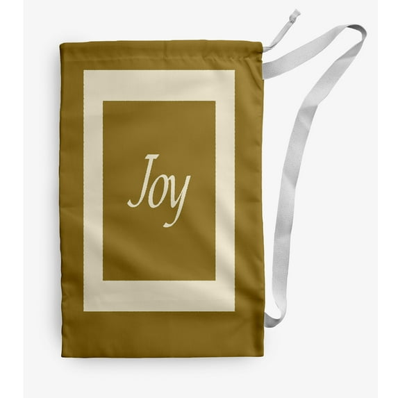 Simply Daisy Joy 28 x 36 in Gold Laundry Bag