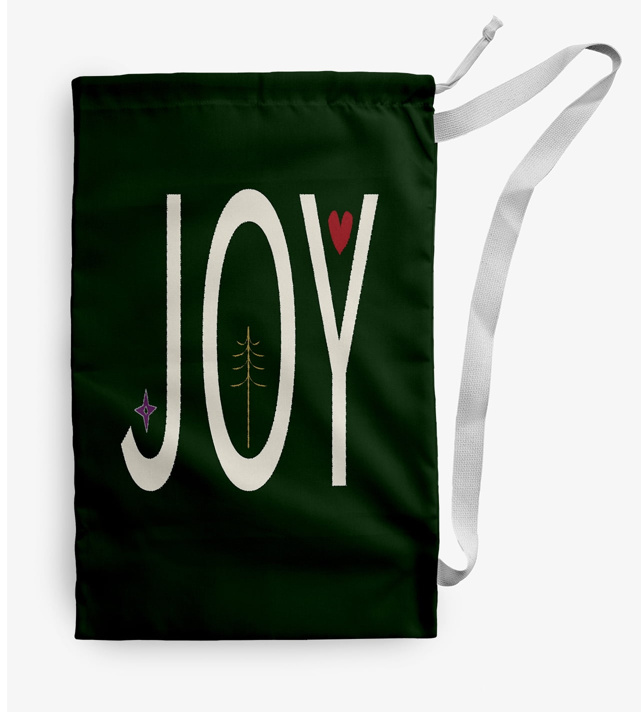 Simply Daisy Joy Filled Season Green Novelty Christmas Laundry Gift Bag