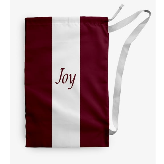 Simply Daisy Joy on a Stripe 28 x 36 inch 0 Laundry Bag