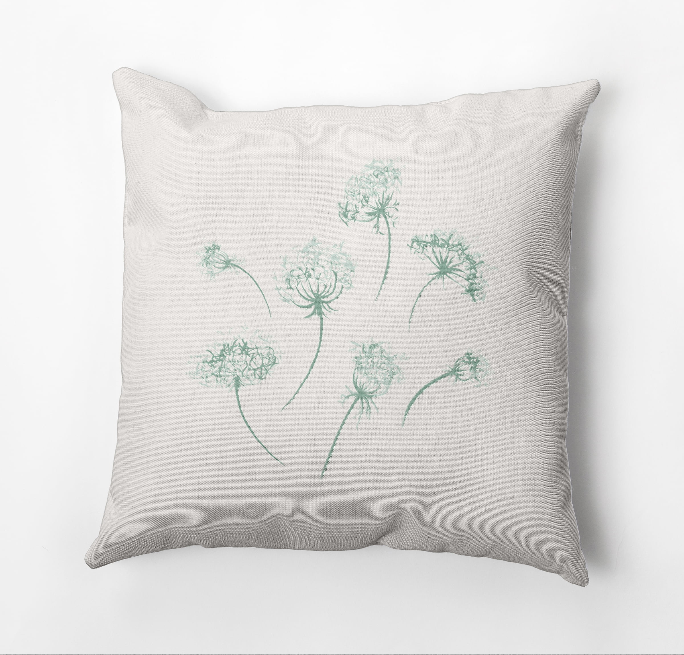 Simply Daisy Just Dandy Outdoor Pillow, Green, 18 in x 18 in