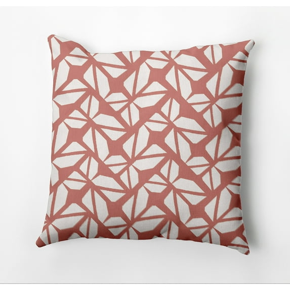 Simply Daisy Kaleidoscope Graffiti Outdoor Pillow, Brown, 16 in x 16 in