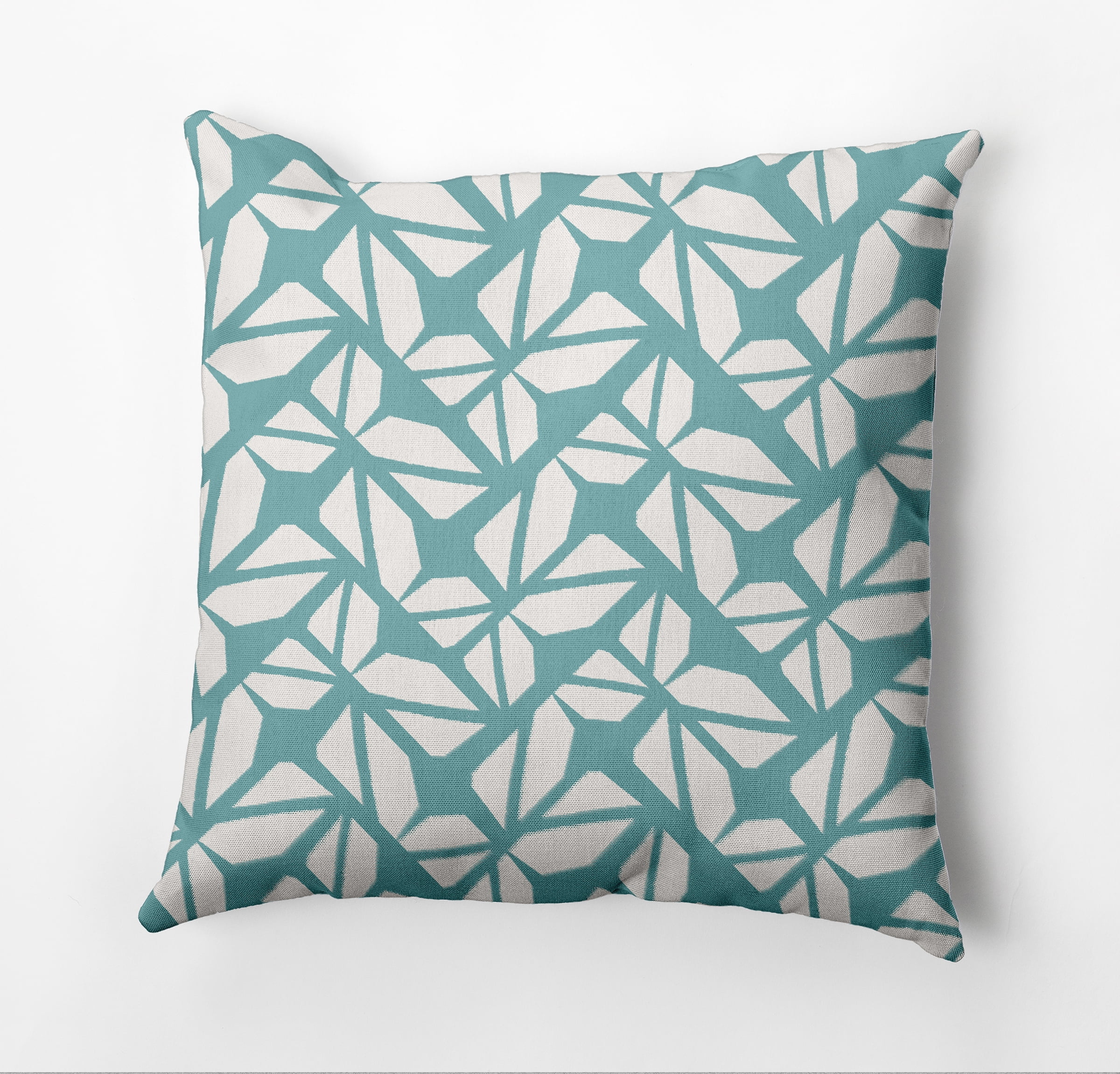 Simply Daisy Kaleidoscope Graffiti Outdoor Pillow, Green, 18 in x 18 in