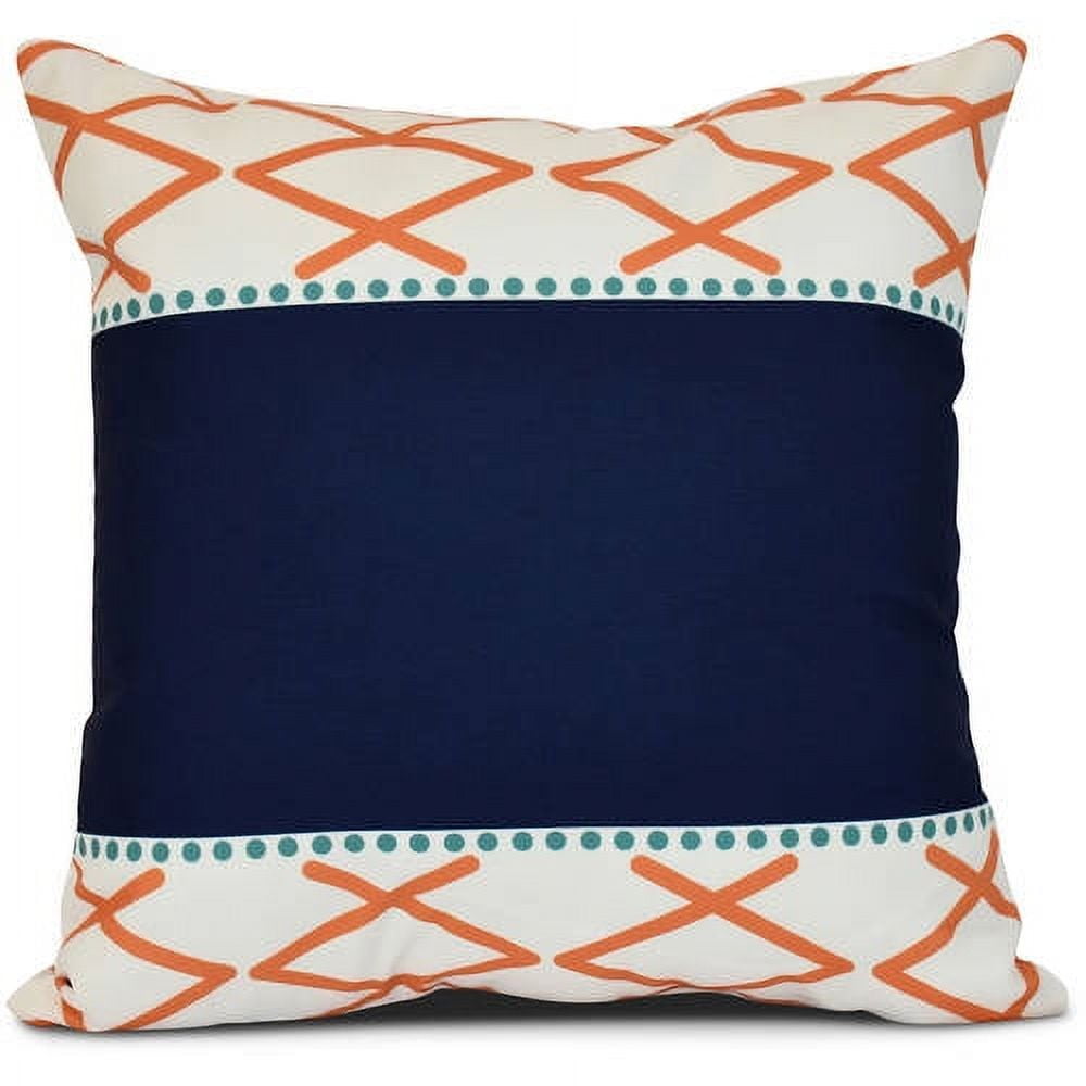 Simply Daisy, Knot Fancy, Geometric Print Outdoor Pillow
