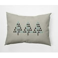 thumbnail image 1 of Simply Daisy Latte Colored Triangle Trees Christmas Soft Spun Polyester Indoor/Outdoor Throw Pillow, 14" x 20", 1 of 3