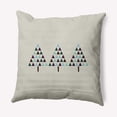 thumbnail image 1 of Simply Daisy Latte Colored Triangle Trees Christmas Soft Spun Polyester Indoor/Outdoor Throw Pillow, 20" x 20", 1 of 3