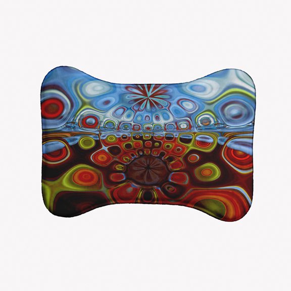 Simply Daisy Lava Lamp Too Bone Shape Pet Feeding Mat for Dogs