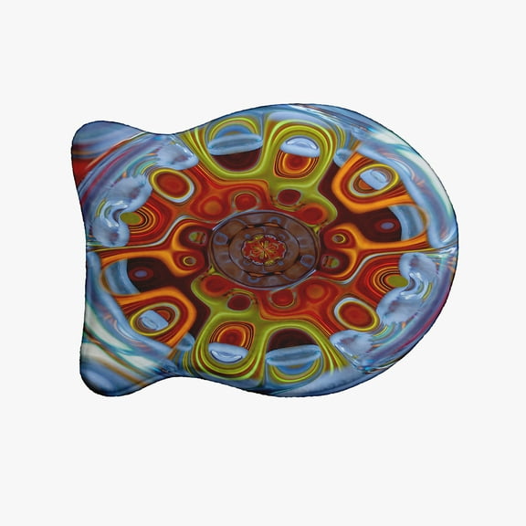 Simply Daisy Lava Puddle Fish Shape Pet Feeding Mat for Cats