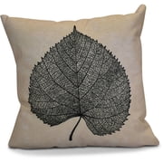 Simply Daisy Leaf Study Floral Print Outdoor Pillow