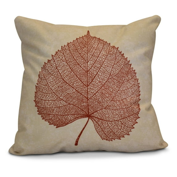 Simply Daisy Leaf Study Floral Print Outdoor Pillow