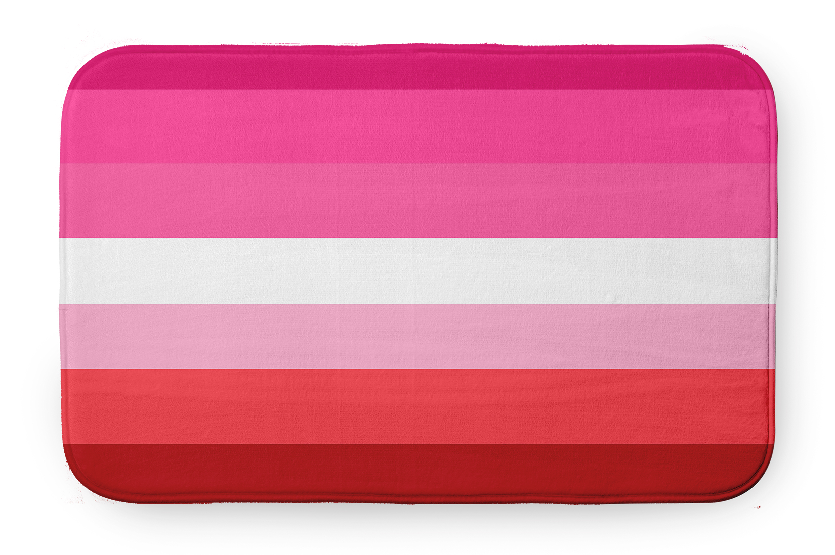 Simply Daisy Lesbian Flag Plush Microfiber Foam BathMat