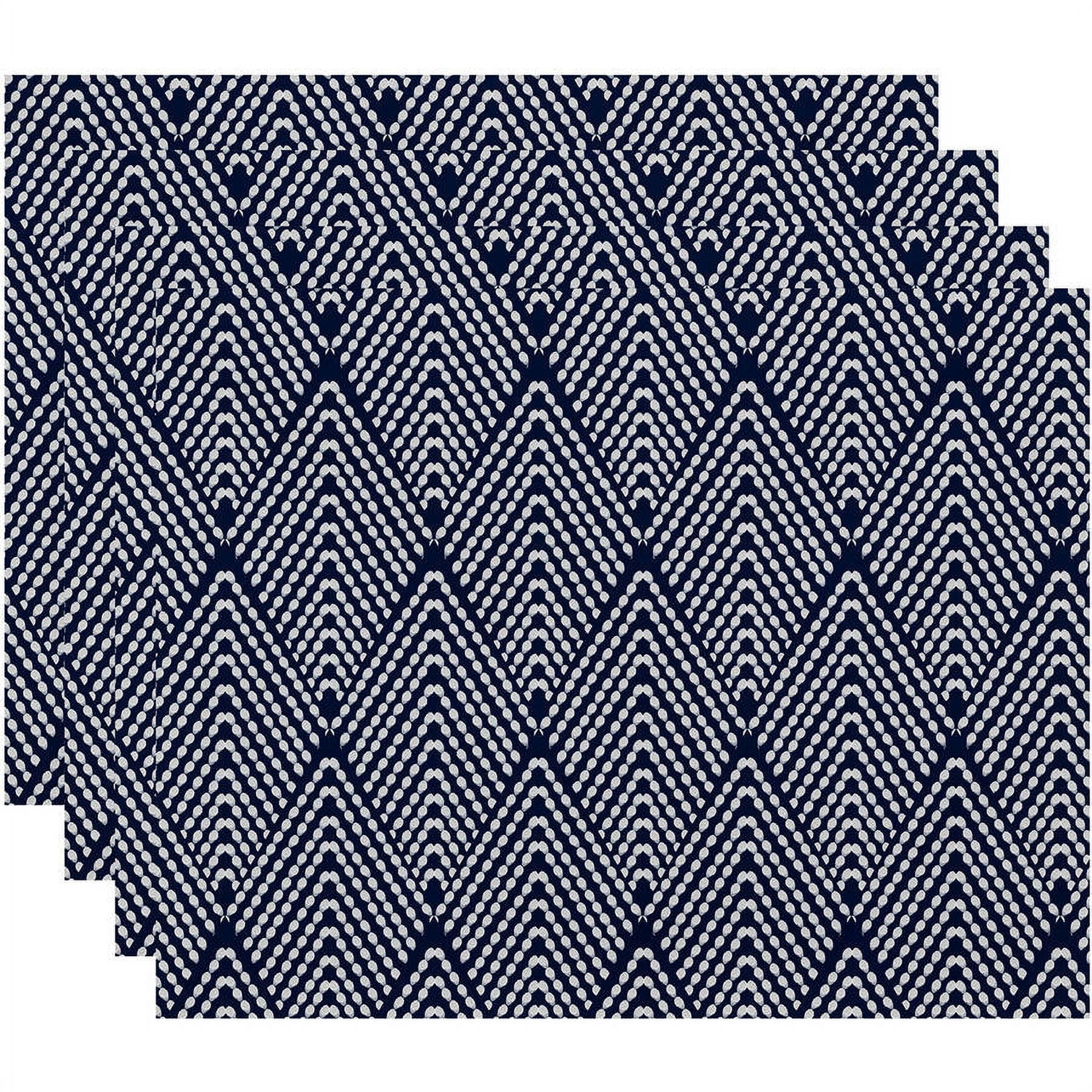 Simply Daisy Lifeflor Geometric Print Placemat, Set of 4