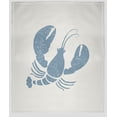 thumbnail image 1 of Simply Daisy Lobster Fleece Throw Blanket, Dusty Smoke, Oversized Throw, 1 of 4