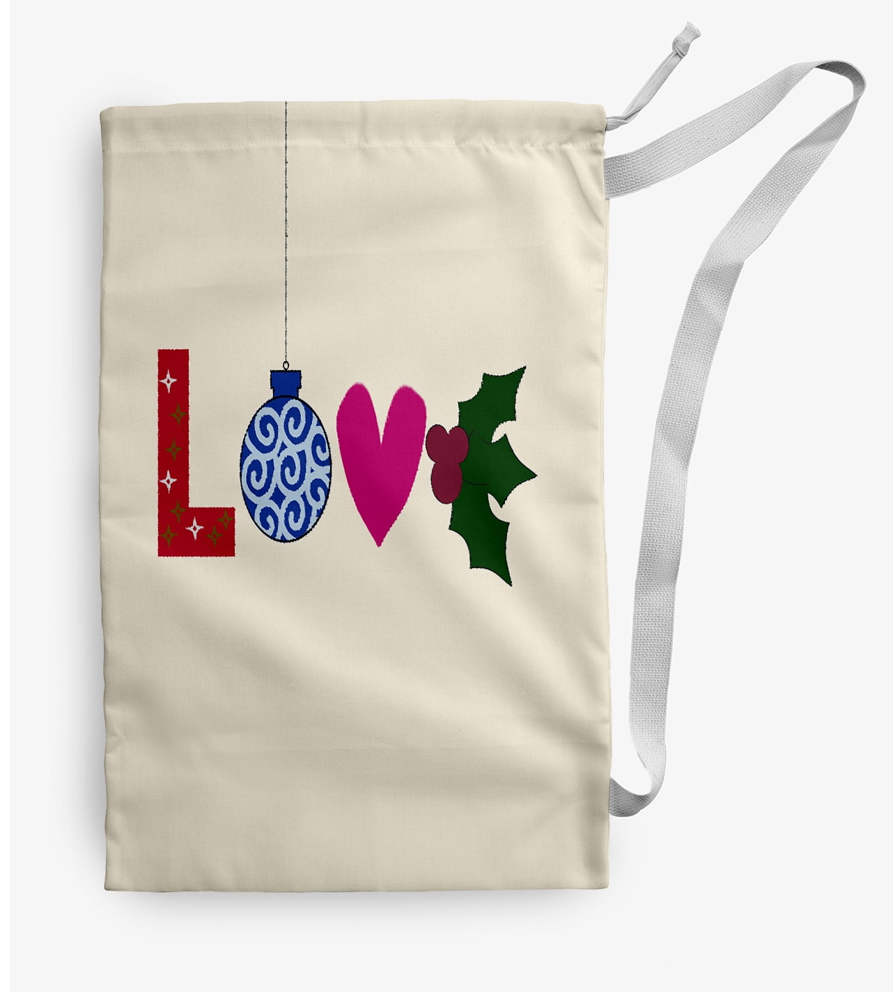 Simply Daisy Love 28 x 36 in Multi Laundry Bag