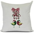 thumbnail image 1 of Simply Daisy, Love Birds Animal Print Outdoor Pillow, 1 of 2