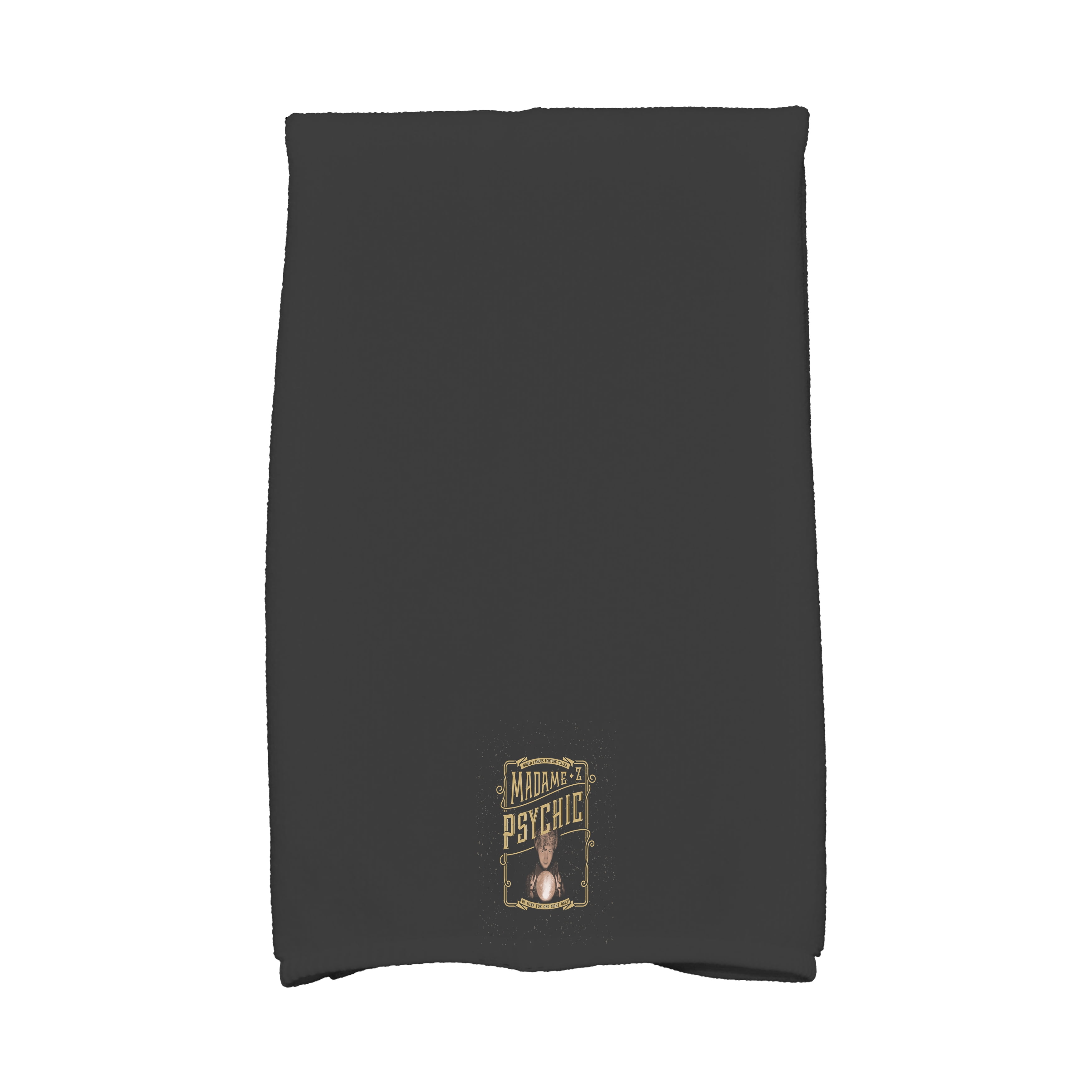 Simply Daisy Madame Psychic 16x25 Inch Gold/Yellow Halloween Print Kitchen Towel