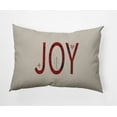 thumbnail image 1 of Simply Daisy Merry Red Colored Joy Filled Season Christmas Soft Spun Polyester Indoor/Outdoor Throw Pillow, 14" x 20", 1 of 4