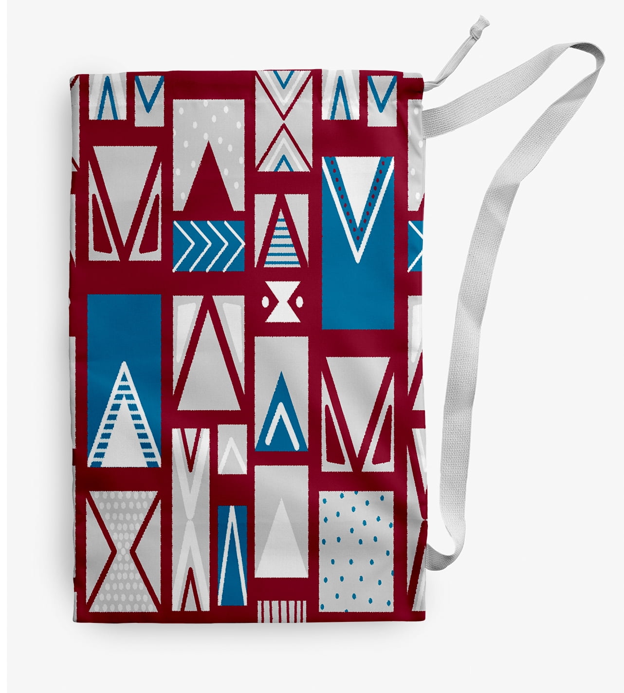 Simply Daisy Merry Susan 18 x 29 in Maroon Laundry Bag