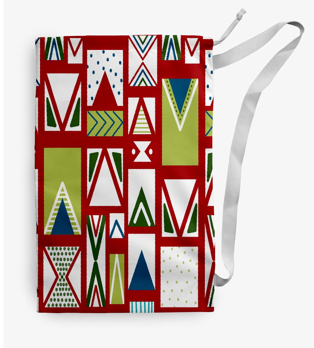 Simply Daisy Merry Susan 18 x 29 in Red Laundry Bag