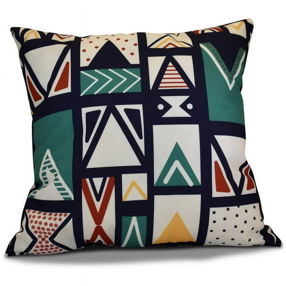 Simply Daisy Merry Susan Geometric Print Outdoor Pillow