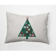thumbnail image 1 of Simply Daisy Mint Colored Christmas Calendar Christmas Soft Spun Polyester Decorative Throw Pillow, 14" x 20", 1 of 3