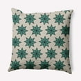 thumbnail image 1 of Simply Daisy Mint Colored Christmas Stars Christmas Soft Spun Polyester Decorative Throw Pillow, 16" x 16", 1 of 4