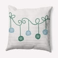 thumbnail image 1 of Simply Daisy Mint Colored Sanddollar Ornaments Christmas Soft Spun Polyester Decorative Throw Pillow, 20" x 20", 1 of 4