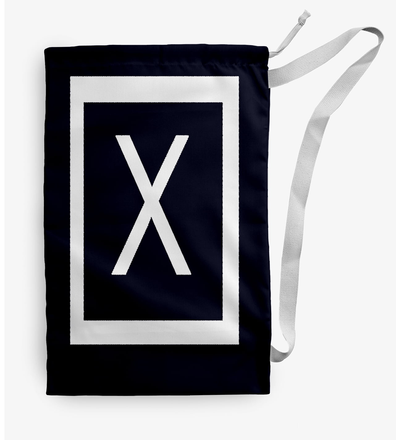 Simply Daisy Modern Monogram 18 x 29 in X Laundry Bag