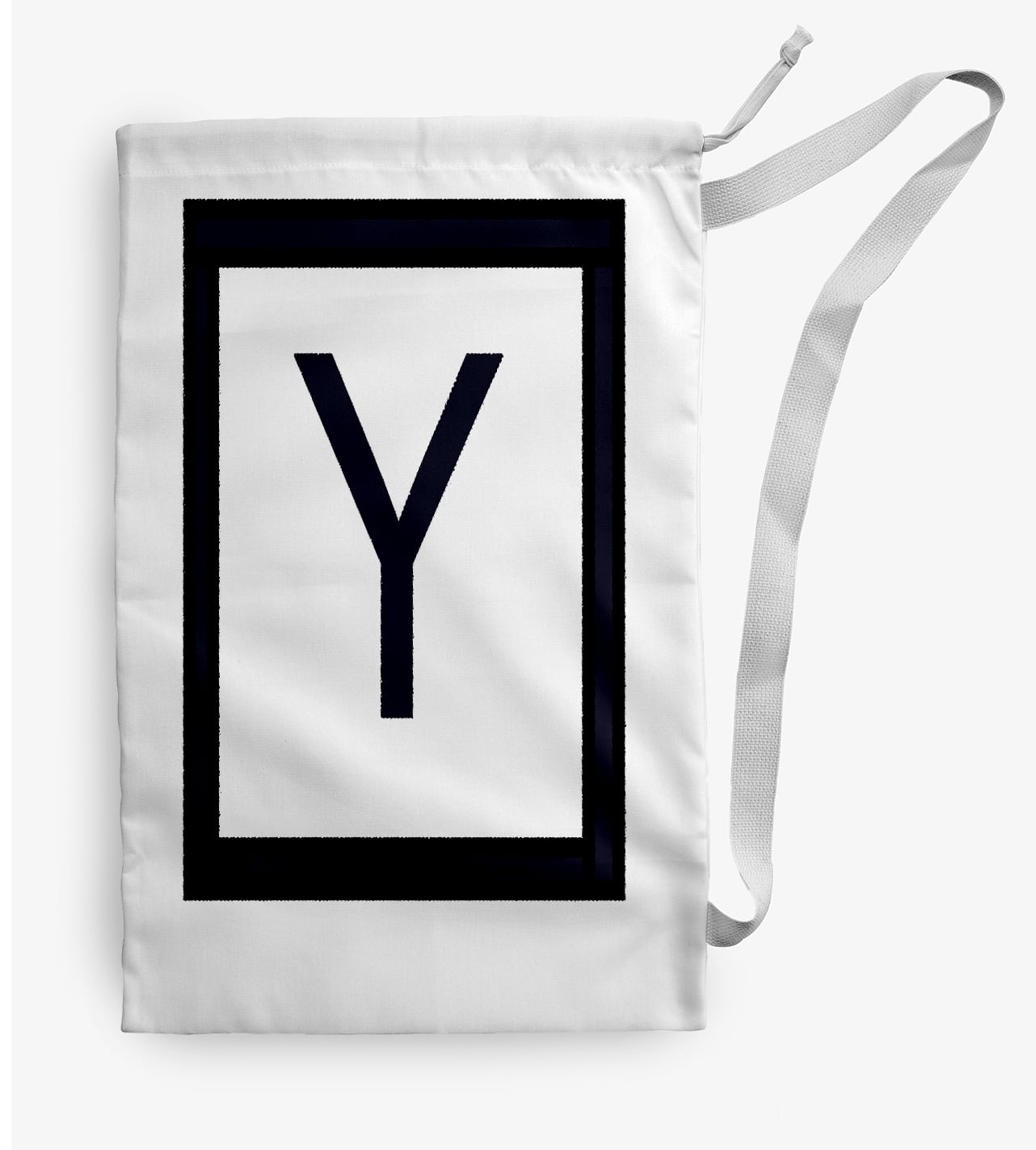 Simply Daisy Modern Monogram 18 x 29 in Y Laundry Bag