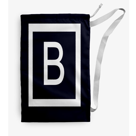 Simply Daisy Modern Monogram 18 x 29 inch B Laundry Bag