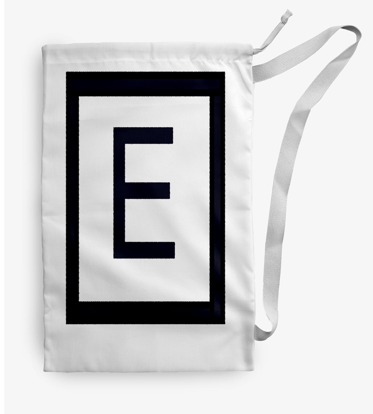 Simply Daisy Modern Monogram 18 x 29 inch E Laundry Bag