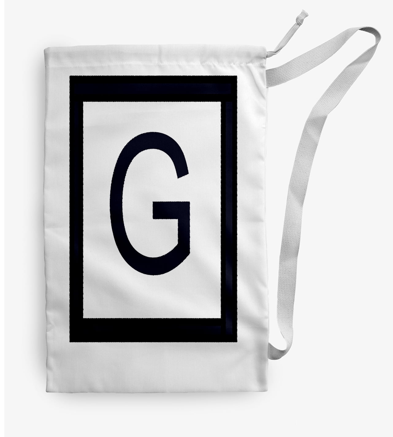 Simply Daisy Modern Monogram 18 x 29 inch G Laundry Bag