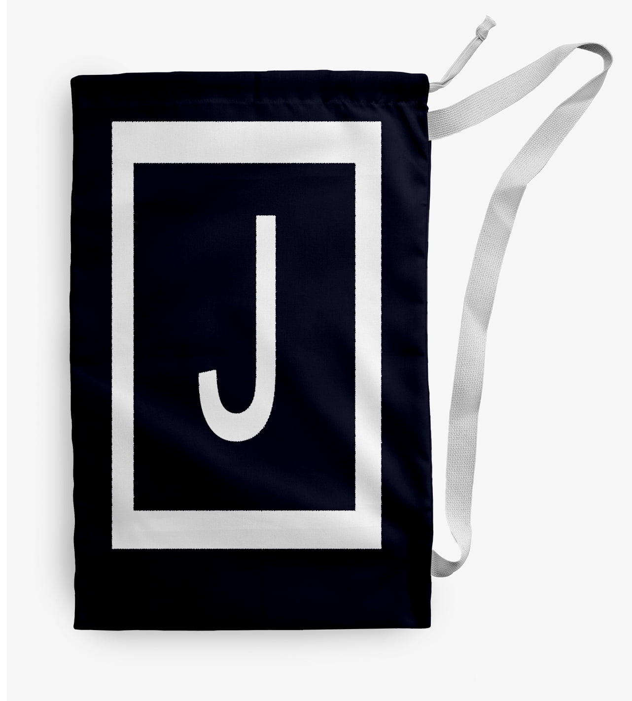 Simply Daisy Modern Monogram 18 x 29 inch J Laundry Bag