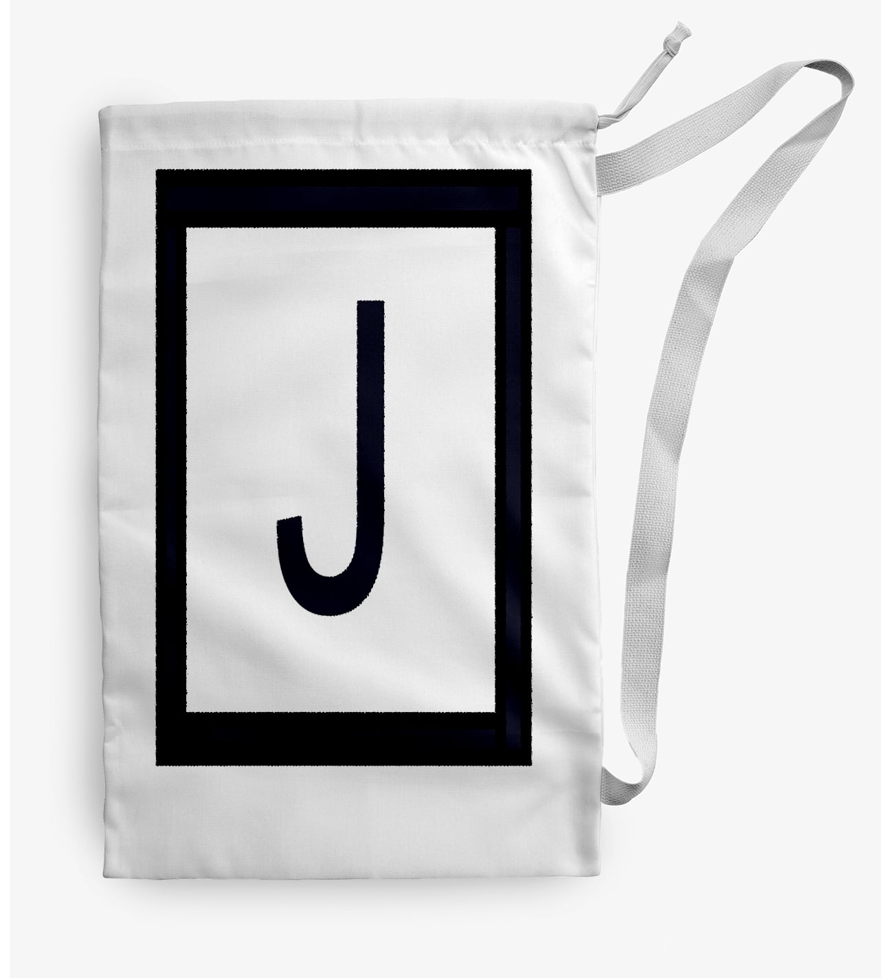 Simply Daisy Modern Monogram 18 x 29 inch J Laundry Bag