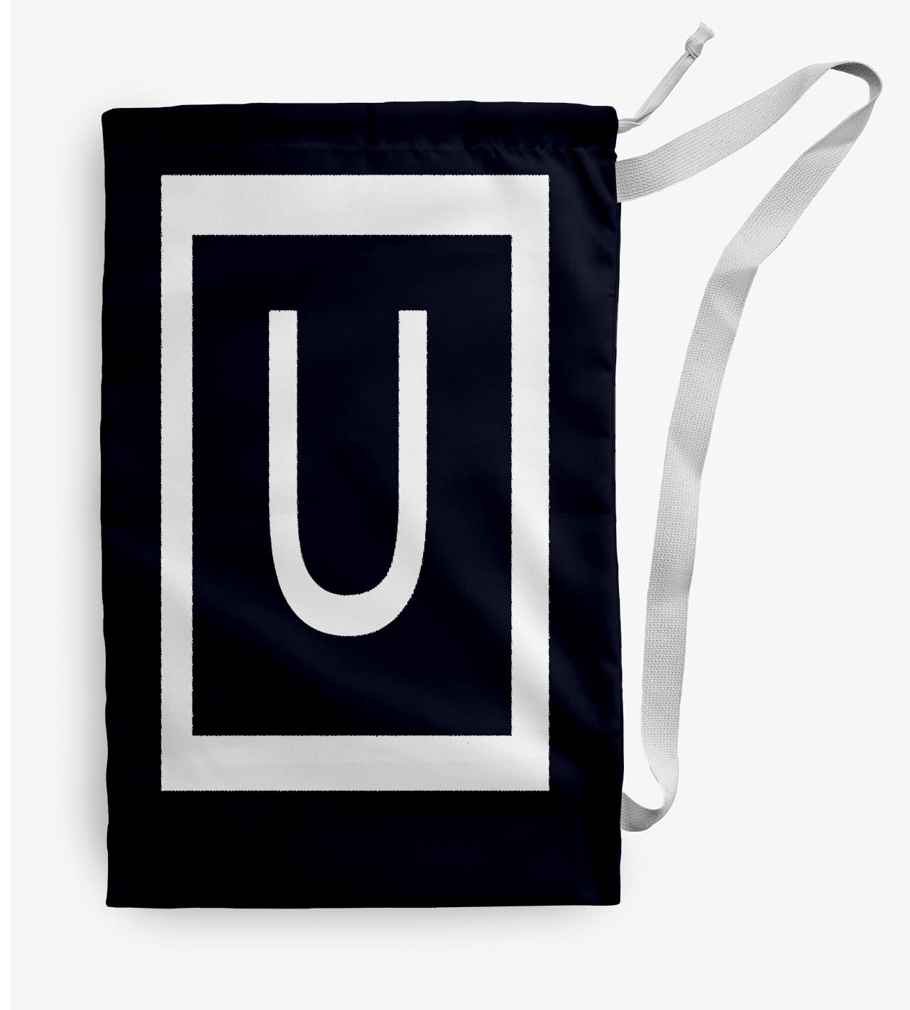 Simply Daisy Modern Monogram 18 x 29 inch U Laundry Bag