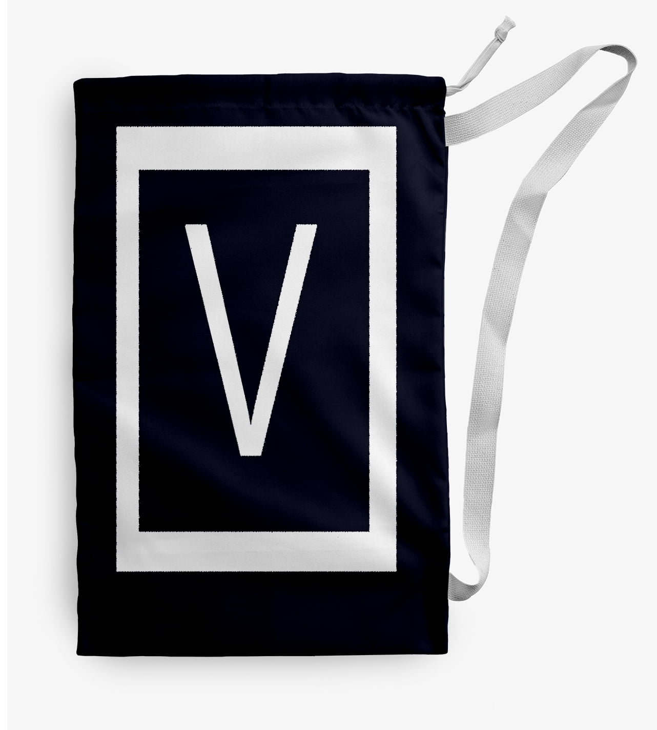Simply Daisy Modern Monogram 18 x 29 inch V Laundry Bag
