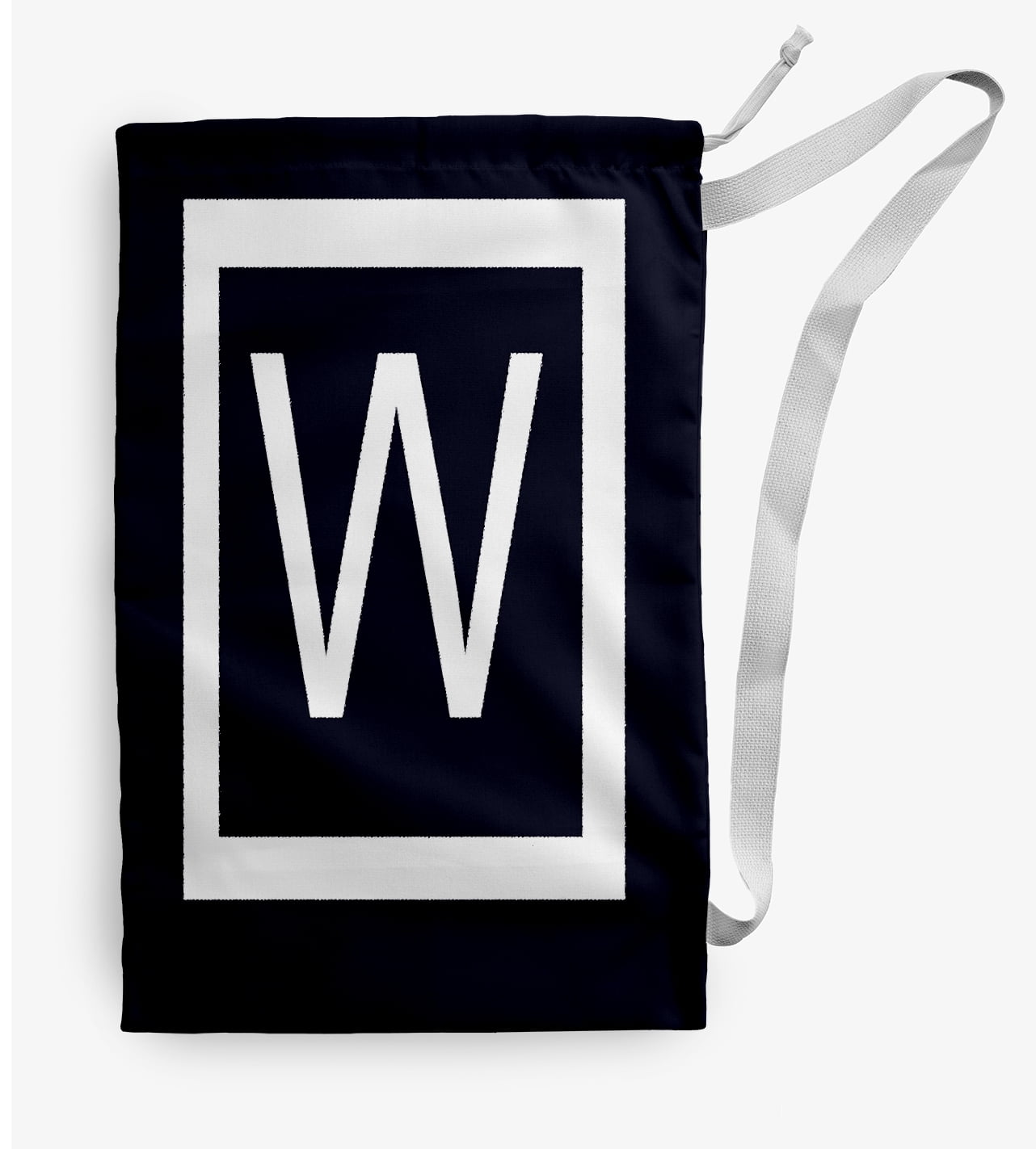 Simply Daisy Modern Monogram 18 x 29 inch W Laundry Bag