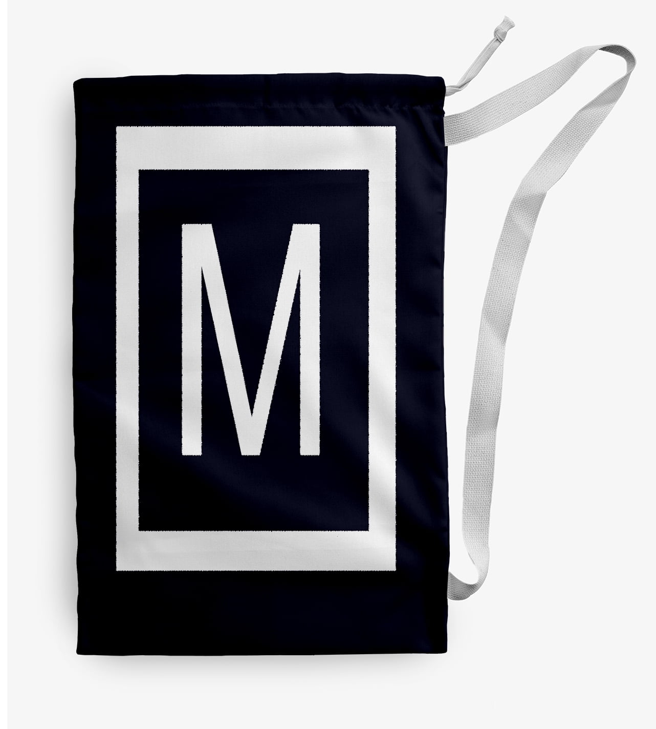 Simply Daisy Modern Monogram 28 x 36 in M Laundry Bag