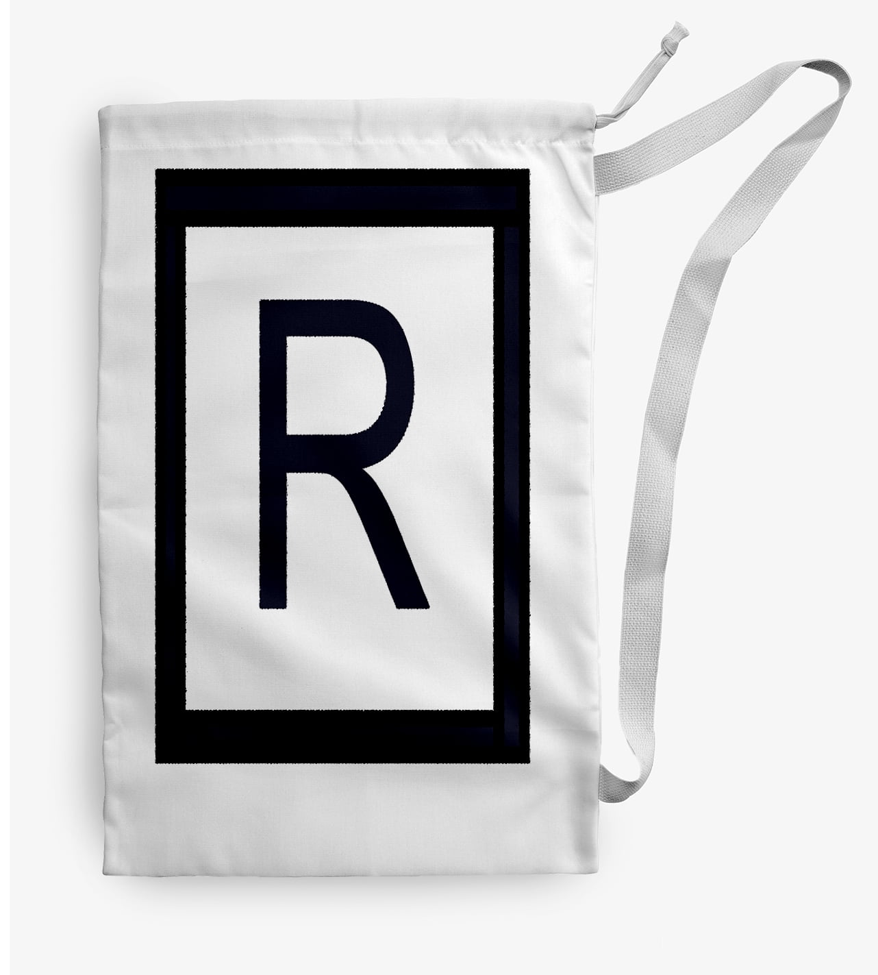 Simply Daisy Modern Monogram 28 x 36 in R Laundry Bag