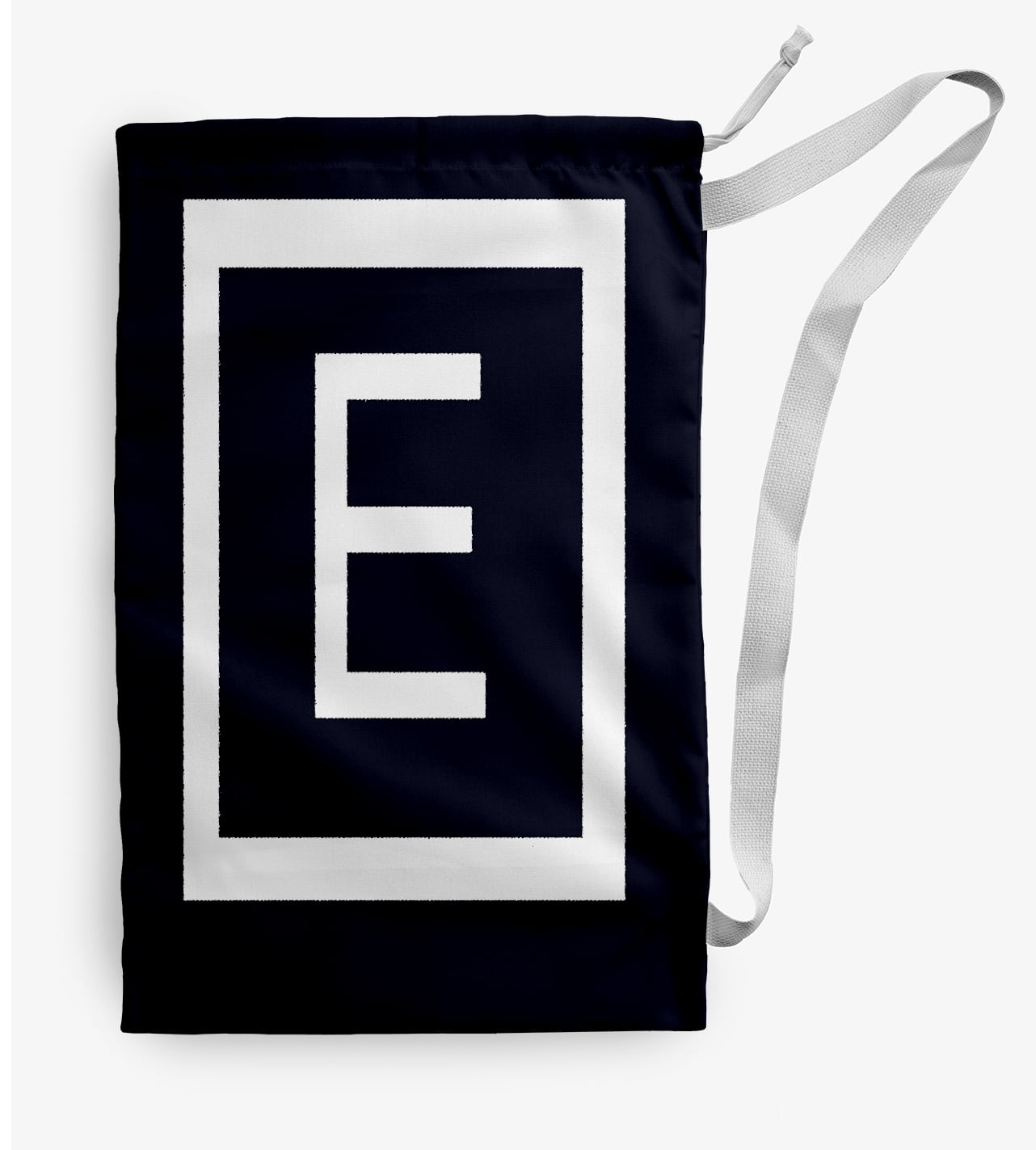 Simply Daisy Modern Monogram 28 x 36 inch E Laundry Bag