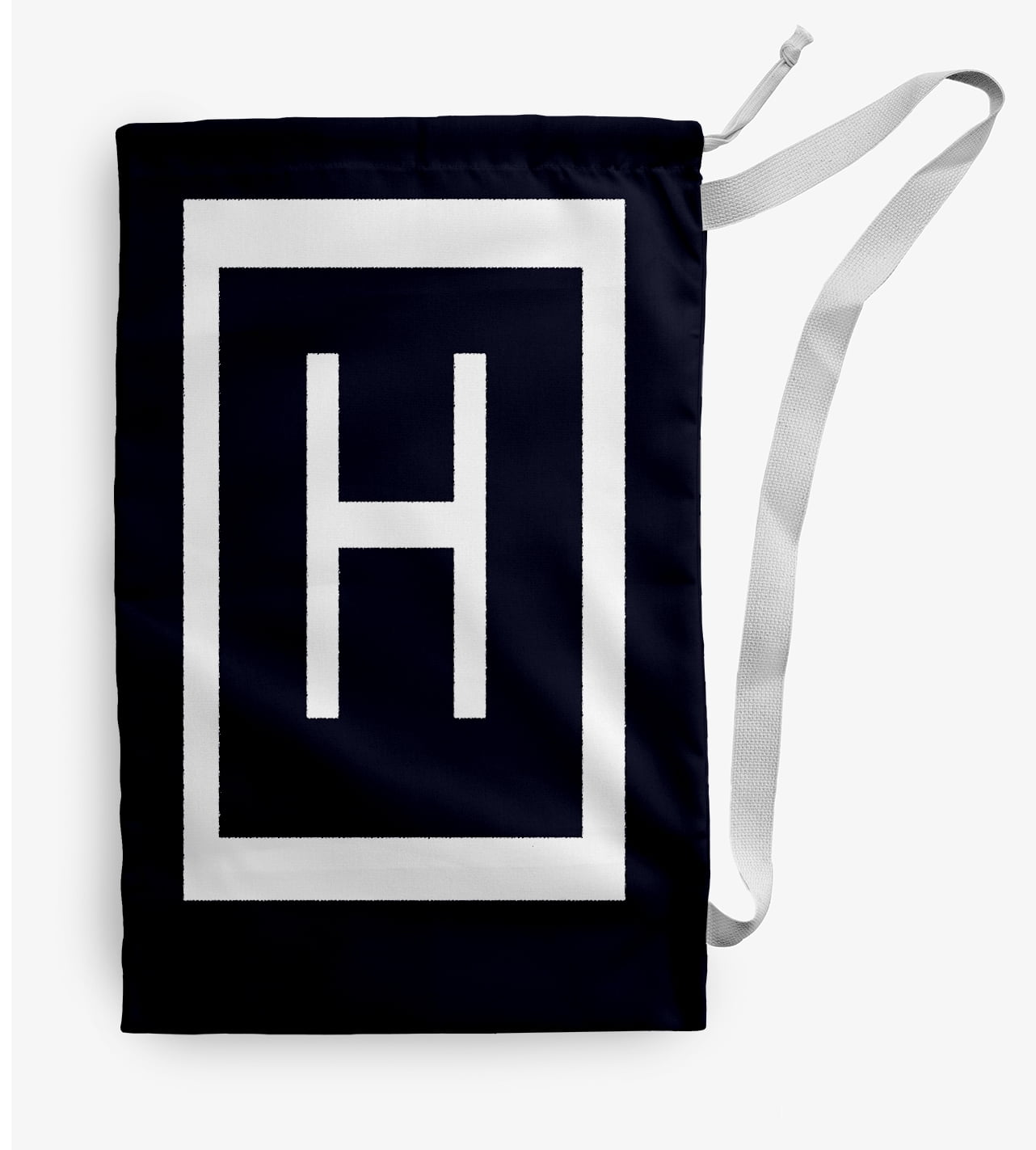 Simply Daisy Modern Monogram 28 x 36 inch H Laundry Bag