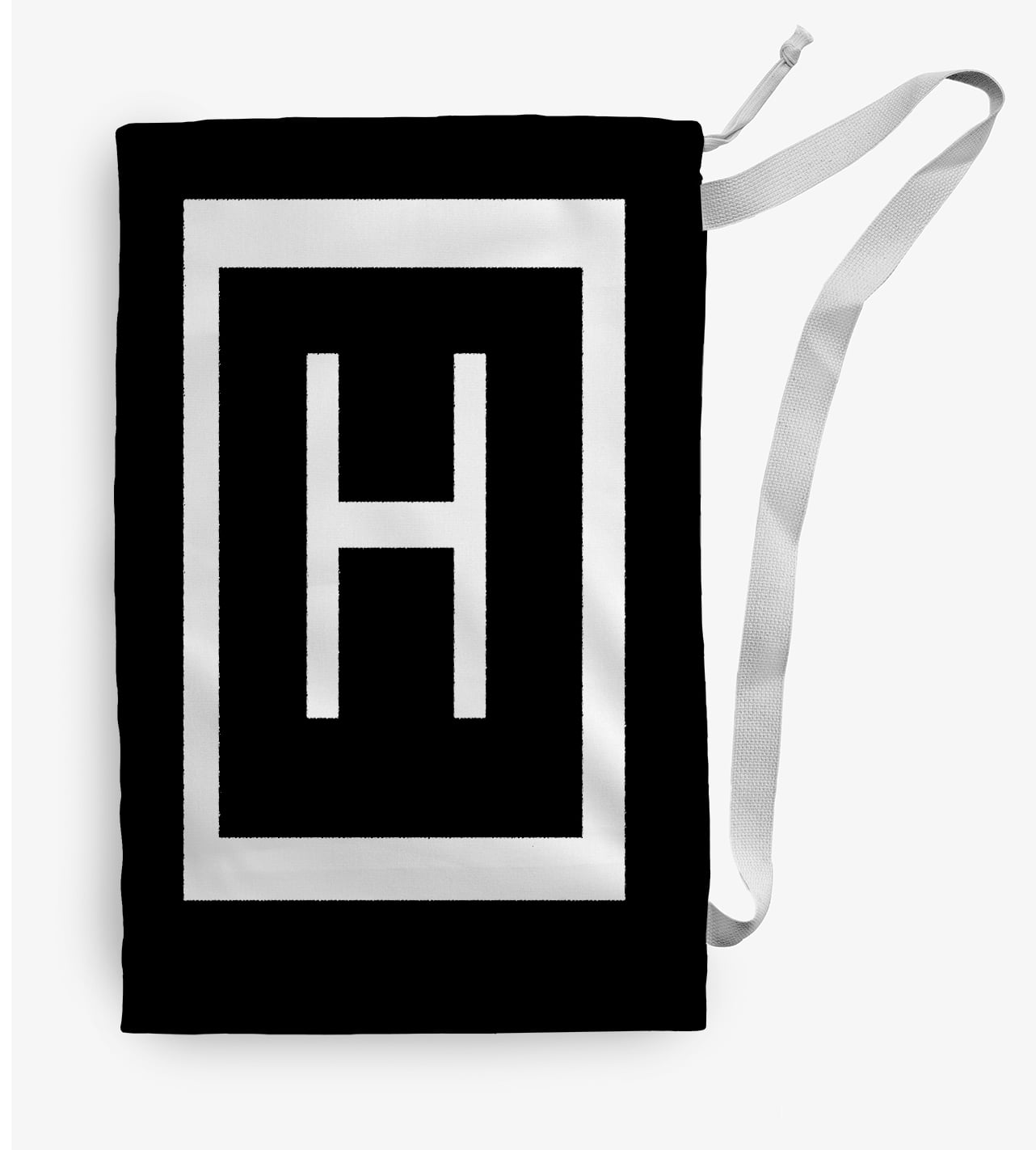 Simply Daisy Modern Monogram 28 x 36 inch H Laundry Bag