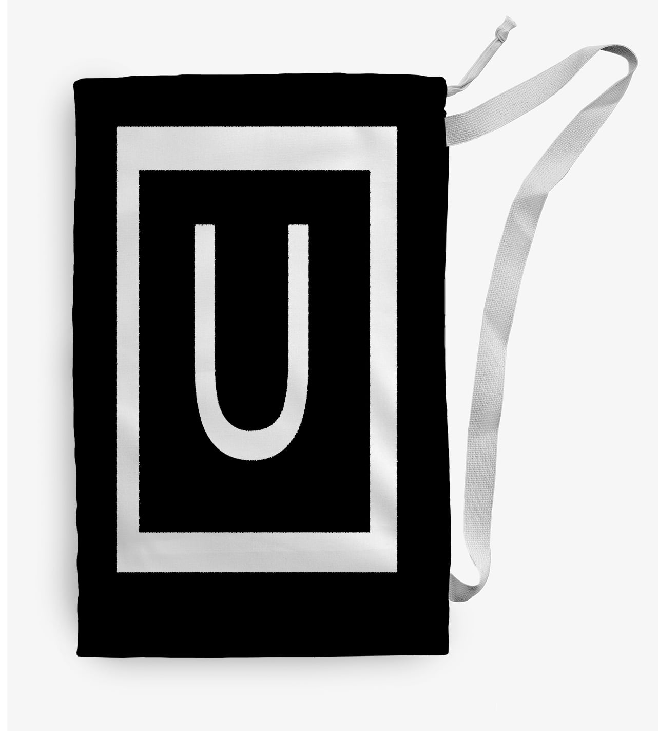 Simply Daisy Modern Monogram 28 x 36 inch U Laundry Bag